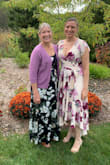 Wore this to my cousin's wedding and got many compliments! I initially ordered a small, which was just a bit too tight, and exchanged for a medium, which fit perfectly. I did tack the bust together to prevent the center gore/bridge of my bra from showing. Ironing on medium heat and machine washing inside out on delicate/cold worked perfectly. - Amy Y.