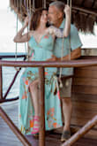 I wore it to a 10-year vow renewal in Cancun. It was long! I had to get it hemmed but it was quick my seamstress got it done in one day. It fits amazingly. - JESSICA M.