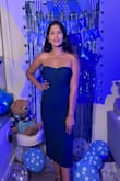 I loved the overall look of the dress. It's chic, classy, and made me look tall. Best part is you can style in multiple ways. I would say that the wires are pretty uncomfortable, I guess; apart from that, this is perfect. - Sabarni K.