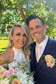 This dress was sophisticated with a sexy slit up one side of the leg, which I loved. The beautiful high neckline made it feel/look more formal, and the material maintained its shape throughout the day which was captured in the wedding photos. I felt absolutely stunning! Thank you, XoXo Alisha - Alisha