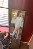 I was so scared to buy my dress online. I, spur of the moment, decided to plan our wedding in TWO MONTHS. This dress is all that and a bag of chips. I had to get the shoulders taken up a bit and hemmed a couple of inches but other than that it's fab. I'm a mom of 3 while breastfeeding. The girls are well supported and the tummy control is perfect. Buy it! - Rachelle T.