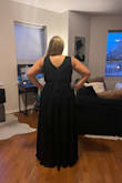 Perfect black tie wedding guest dress! My bra size is about a 40G and being able to wear a regular bra with this dress is a life saver. The dress is super comfortable and very flattering. Looking forward to wearing it in a few weeks for my friend's wedding! - Kaitlin R.