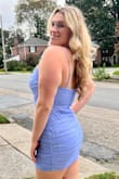 My daughter loved this dress and she looked beautiful in it. She's tall and always has a problem with longer-length cocktail dresses that are appropriate for high school dances/parties. Everyone who saw her in it had raving comments. Thank you for having more options for all body types! - Joelle B.