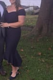 I loved the fit and feel of this dress. It has a nice stretchy but thick fabric that hugged my curves and made dancing super comfortable. The lining in the bust made it so that I didn't even have to wear a bra! Got tons of compliments and will definitely wear it again. - Georgia L.