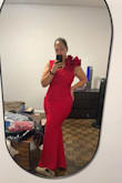 I have been looking for a dress for a formal wedding I'm attending in November. I have the typical hourglass body, which sounds great in theory but makes shopping for dresses difficult as there is almost always something to alter in order for it to fit. I've never shopped at Lulu's before and took a chance on this dress as it had great reviews, is exactly my style, and was on sale. I received the dress a few days later and when I tell you my jaw dropped to the floor as soon as I zipped this dress, I was shook. The dress FIT LIKE A GLOVE. LIKE. A. GLOVE. There are literally ZERO alterations needed.  The stretchiness of the dress ensures that it fits my hips/butt, waist, AND bust and hugs all my curves. The length of the dress is the perfect height to wear with heels. And BEST OF ALL, I can actually wear a bra with this dress and you can't see any straps whatsoever.  No strapless bra or boob tape is needed!!!!! It's truly a unicorn of a dress. I feel gorgeous and sexy and I can't wait to wear this dress! - Michaela P.