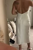 I got this for my bachelorette trip and it's so flattering to your curves! Absolutely obsessed and I'm so happy the neck doesn't choke you. - Shannon T.