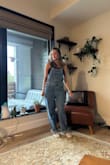 Fit great, just the right amount of baggy that I was looking for. Fun fall outfit. I have a small waste and wide hips, so I got a small even though the size calculator said an XS. Happy with my choice.  Usually wear a size 4 in jeans for reference. - Danielle S.