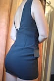 Not a tall girl dress. If I sneeze or fart it's over with. You'll see the front flaps and the back bumps. Short girls only. I also have a smaller waist with wider hips. Baggy in the middle and stretched on the hips so that if I want to walk the dress hikes up and gives a free show every 5 steps. Ordered a large. - Devon D.