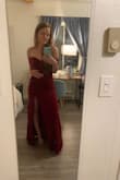 I loved this dress, the color, the shape, everything. It was a little large around the waist, but I ended up safely pinning it in a pinch and I felt so beautiful for the entire night of a college friend's wedding! A gorgeous dress! - Hannah H.