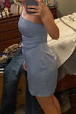 The dress runs a little tight in the bust area but it fits so well on my torso! - Abbi-Kate D.