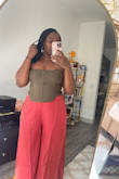 Love the fit and the cut is better than the cut for the set. It doesn't give me a wedgie and the color is v indie slightly faded - Joyce C.