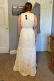 No complaints really. I am going to hem it because I want a shorter look. Fits well and is comfortable. - Michelle D.