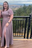Wore this to a wedding in Colorado. Quality of the material is amazing as always with Lulus. It felt amazing on and the back slits and the leg slit were the perfect accents. Very slimming design as well. - Melissa D.
