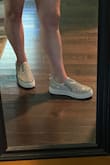 These sneakers are so cute. I'm usually a 10 or a 10.5, so I chanced a size 11. Thank God I did, because my toes were right up against them. The tops fit really loosely too, so they'd be perfect if you have wide feet (or tall feet if that's a thing). I wish they were a little more comfortable, but they did the trick and I got lots of compliments! And for $30 at the last minute, I'd say a win overall! - Olivia B.