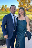 A gorgeous dress for a formal wedding! I got so many compliments! I am actually a 34G or 36F bust and typically a size 10 or 12 dress or jeans. I would typically buy a large but sized up to the XL for my chest and it was perfect. The only alteration I had done was to get it hemmed. The slit does come up pretty high when you sit down but I luckily had a black wrap for the cool evening that I could lay across my lap. The cowl neckline was sexy but modest and the ruching across the stomach was flattering on a curvy midsection. Definitely recommend! - Sarah C.