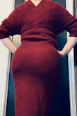 I really enjoyed wearing this dress to my HS reunion. Definitely recommend tights of some sort with it as the slit is a little high. Will wear it again, great sweater dress. - Malia R.