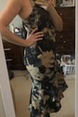 I have small boobs, large hips, and long legs, and this was PERFECT for that. I'm usually between L and XL and the L fit perfectly. I ended up returning and going with a different dress I ordered, but I will 100% keep this in mind for the future because it was so flattering. - Lauren A.