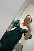 Although I had to get it altered just a bit I wouldn't return it. I love it. It's a beautiful dress very pretty material! - Nicole S.