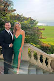 This dress is stunning! I bought it for a Black Tie preferred wedding in Newport, RI and it was perfect. So comfortable yet form-fitting in the best way! I am 5'8" and wore 3-inch heels and the train was still long. If you're petite you'll likely need it hemmed. The color is vibrant but not bright. I felt beautiful in the dress and received so many compliments. Highly recommend! - Lauren B.