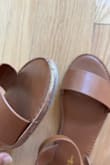I loved the sandals when I received them, they felt very cute and comfortable. Unfortunately, they did not last even one day. The first day I wore them to work, the front of the left sandal "peeled" off. The previous pair of sandals I owned from a different brand lasted me over 5 years. I have never had shoes get ruined in a single wear before. - Maria F.