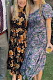 I agree with the other reviews that the zipper gets easily stuck. The middle section was tight on me (unzipped during the meal) but going a size up probably would have made the top half too big. If you have a short torso you may have an issue with the top half of the dress. But I got tons of compliments and love how it looks in photos! - Emily J.