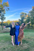 What a stunning dress! I received several compliments at the wedding I wore this to. So elegant and sleek. I loved the dark blue color. It was perfect for a fall wedding! - Princess J.