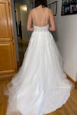 Beautiful dress! Downside is the material used for the straps is super scratchy and uncomfortable, which carried into the bodice too but wasn't as uncomfortable as the straps. Comfort is a huge thing for me in my wedding dress, so if they fixed that, it'd be a 5 star dress. Decent quality otherwise and a very pretty dress. - Mandy B.