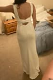 Bought this dress for a wedding dress. May wear it for an evening dress or for the hen party. It is a very flattering fit. I am normally a UK size 6. After the wedding, I'm tempted to dye it so that I can wear it more than once. - Ella B.
