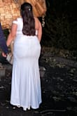 This dress was perfect for my elopement. It fit very well and look great. The only reason that I gave it 4 stars was because the zipper was not the best quality which made it difficult to work with, and the top layer of fabric was on the thinner side, making it very easy to see the thick seams that were on the layer underneath. In my case, since I have a larger chest, it was very noticeable since the seams for the two layers did not always match up on the top and were easily visible since that's where it stretched the most. Still really enjoyed the dress and appreciated how comfortable the fabric was, and the mild stretch that it had - Cristina G.