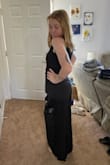 Perfect fit, and does amazing at hiding my mom pouch (had 2 kids and lost 40 lbs, so there's a lot going on in my belly area). Super flattering and comfortable. I was even able to zip the dress myself, so that's a major plus! I can't wait to wear it to my event! - Brittany A.