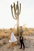 I read the reviews, and some people said it runs a little large and to consider sizing down - I usually buy mediums at other stores but ordered a small, and it fit like a glove. I wanted a cute, knee-length dress for our elopement photos, and this dress was exactly what I imagined. - Erin M.