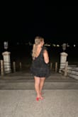 The dress is beautiful! I got a Large, and it was the perfect amount of snug on the chest and waist. It is short but still could dance and enjoy the event. - Hayley S.