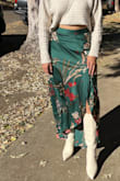 I wore this skirt for a rehearsal dinner for a friend's wedding. It was so perfect! I have a hard time finding skirts to fit my waist and hips, but this one fits flawlessly. It was so elegant. It can easily be dressed up or down as well. I paired it with a cream sweater and white boots for fall. I will definitely be wearing it again soon! - Cora A.
