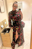 This dress is perfect. So flattering, with lightweight fabric that's super soft. I got so many compliments at the wedding I attended. The open back and slit make it sexy but not over the top. - Cynthia G.