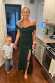 I thought this dress fit perfectly! I received many compliments on the style and the color. It was perfect for the occasion I had and I plan on wearing it to a winter wedding as well. I wish the zipper was easier to get up the seam of the dress. - Christin C.