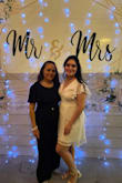 The most beautiful reception dress. I had a very intimate wedding reception and really loved this dress. It is very comfortable and simple/elegant. Really love this dress!!! Will be buying in other colors!!! - Abigail A.