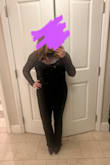 Wore this out in Vegas one night with black flare jeans- loved the look! Comfy, flirty and fun. Can be risqué or not! - Sandra D.