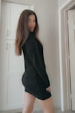 I was sold on this for how versatile it is. I love the option of having a v-neck or not. This dress is so cute. It's the perfect basic. I've been looking for a sweater dress that didn't go down to my knees and this is it. It's still slouchy without being too oversized. - Lauren L.