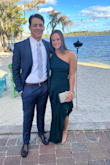 I wore this dress to a friend's wedding and got so many comments and compliments on it. It's super comfy and very flattering. Fits true to size and wasn't too long once I put heels on (I'm 5'2). Highly recommend!! - Meredith L.
