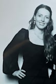This gown is beautiful. Great material and I was able to wear heals even though I'm on the taller side- 5'8". - Ellen D.