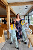 Less than 2 days, I got the dress! So beautiful. A head-turning dress. I received many compliments. I ordered this for a fall wedding. The style made my appearance very flattering and elegant, all while giving me great comfort to move around. The material was breathable and smooth on my arms, and the elasticity at the waist allowed full mobility. - Charissa K.