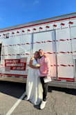 This dress was sold out, and I asked to be notified when it was back in stock. The minute I got that email, I overnighted it. It arrived two days before my wedding, and, when I tried it on, I was so happy. It was perfect and made me feel like a bride. This was the fourth dress I ordered online, from Italy, for my Las Vegas wedding. It was the cheapest dress of the four and my absolute favorite. My groom had no idea what I was wearing, and it blew him away. It was so perfect. The boob area was a little big, but I have small boobies. I could have worn a push-up bra or inserts, but I had a breast reduction a few years ago. I don't have to wear a bra, and I wanted to honor my real self.  I couldn't be happier with this dress. - Keri V.
