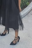 I'm between sizes 7- 7 1/2, but these gave me room. I was still able to wear them for the 6 hours I was out, no break! They took my outfit to a whole new level. - Jessica C.