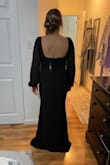 Super well-made dress. The quality is so great. Stretchy and comfy. I ordered a M because I'm 20 weeks pregnant so it being stretchy is nice. It's a tad long but fine with heels. Overall, the dress is so flattering especially the sleeves and the back. - Julieanna S.