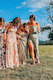 I ordered this dress in light green for spring and decided to get it again for a winter wedding. Where the seam is: the zipper would rip open: not allowing for the dress to close. We ran to the bathroom and pinned it 3 separate times before just having to change. Not sure if this is an everyone problem or just this particular dress; also ordered wayyy in advance so can't return but DEFINITELY LOVE THE FIT/COMFORT/MOVABILITY - Nicole S.