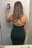 I wore this to a wedding! Fit true to size, stretchy material, I didn't need to constantly adjust it, and very flattering! - Catherine H.