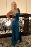 I loved this gown for a military ball that I attended! It's well made and has some weight to it, but super comfortable and easy to move around. - Marcy M.
