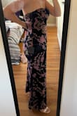 I love this dress! I ordered a M, but it runs a little big at the top. Since it's strapless, I need to get it altered/tightened, but I wouldn't order a S. Overall, great quality! - Oriana C.