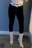 These boots are a cute pearly color. They do feel a bit slippery but could also be cause they're new lol. Definitely recommend them if you're used to boots/heels with a thin heel. For reference, I straddle between a 7.5-8. These are 7.5 and a bit tight at the toes but not tight enough to exchange cause I know after a few wears it'll loosen up to fit just right. - Janneth R.