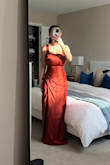 I love this dress. I was a little nervous about it at first based on other reviews saying there wasn't much room in the chest. I'm shaped like a capital P and it's so hard for me to find dresses and tops with enough coverage for my chest these days. I had no problem with this dress. I love the thicker straps since they don't dig into my shoulders as much and they still give a lot of support. I can even go braless with this dress which I haven't been able to do in so long. - Emily D.